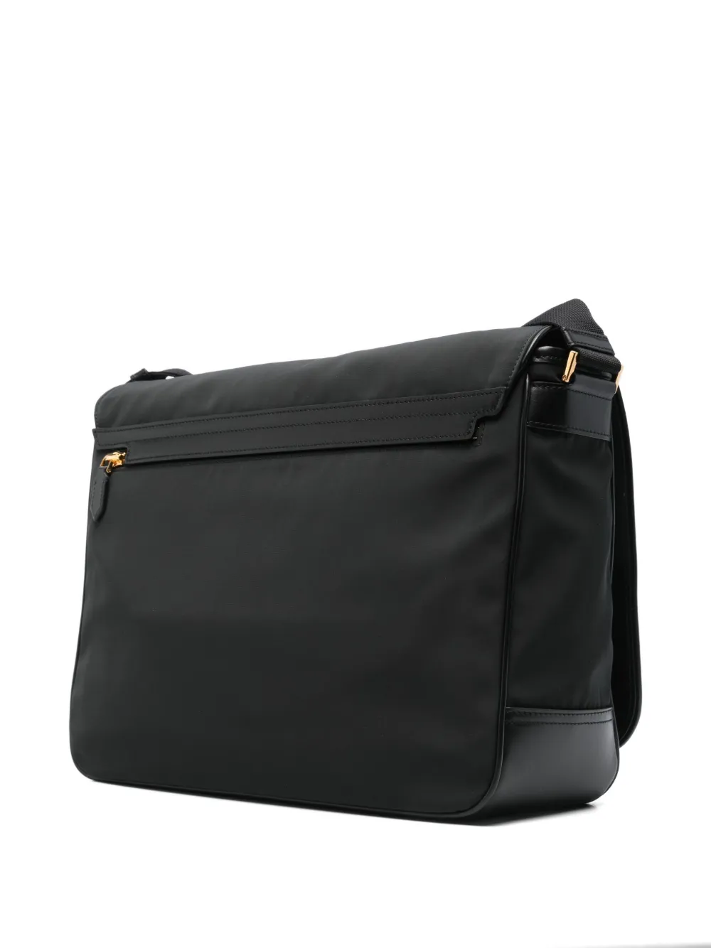TOM FORD Nylon messengertas met leren afwerking Zwart
