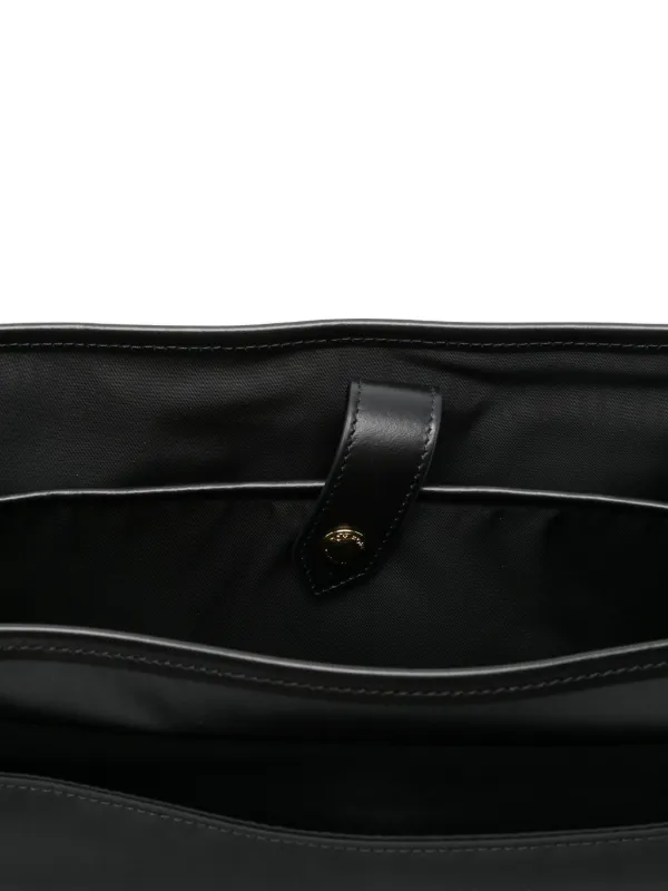 Tom Ford レザートリムのメッセンジャーバッグ TOM FORD レザートリム メッセンジャーバッグ | ブラック