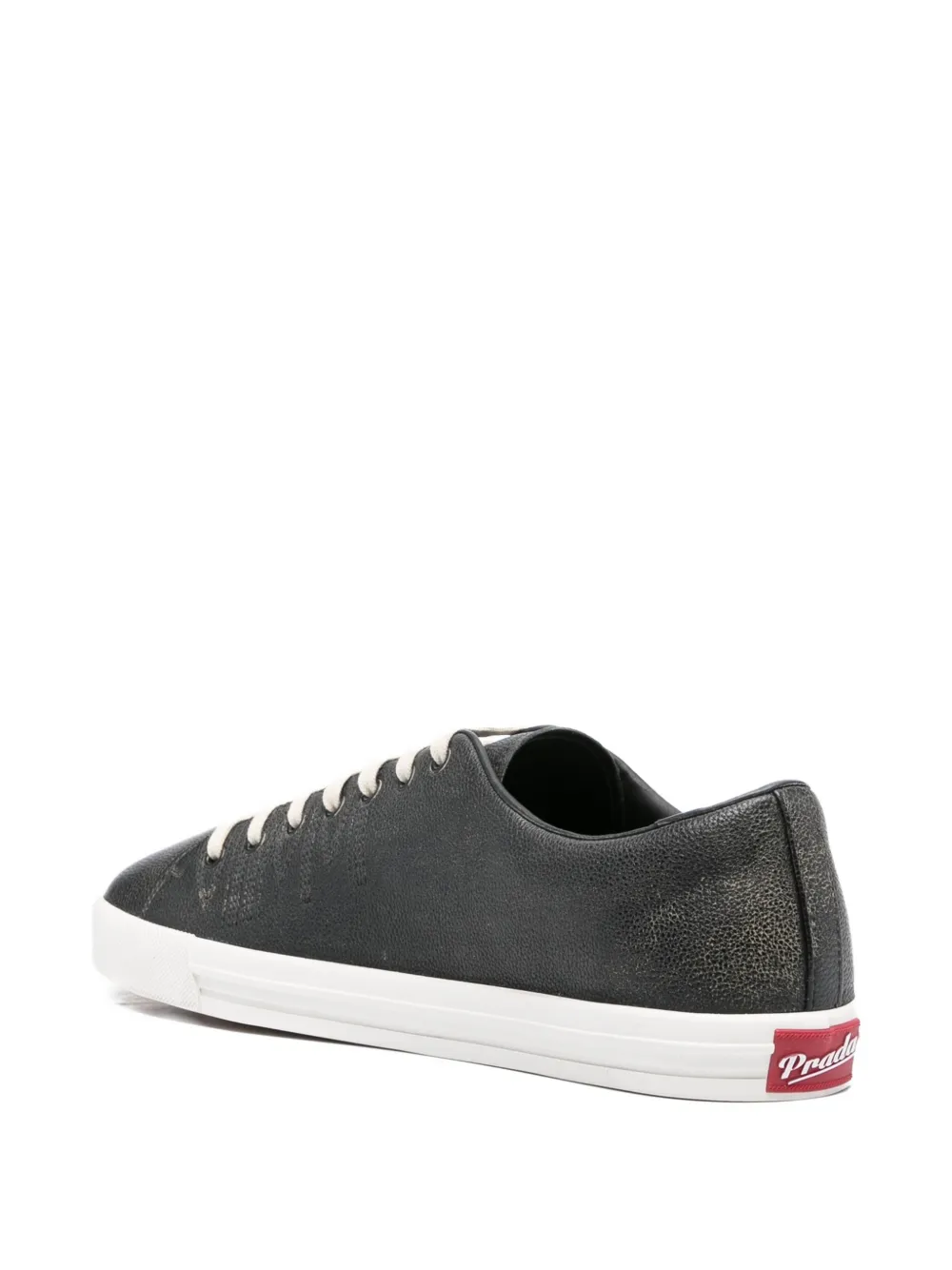 Prada Leren sneakers Zwart