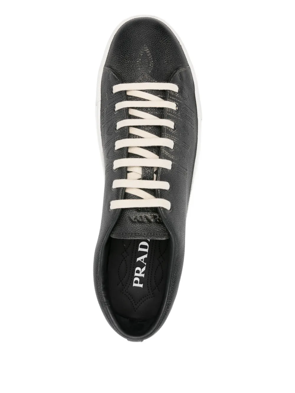 Prada Leren sneakers Zwart