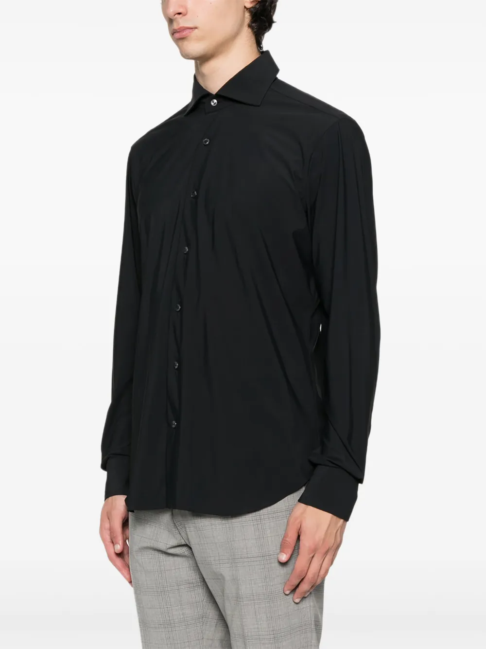 Barba long-sleeve shirt Zwart