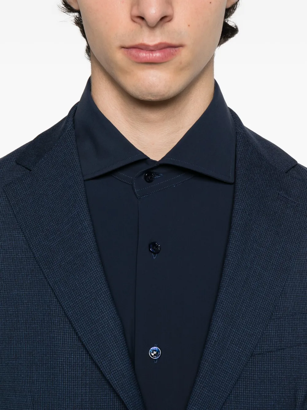Barba Button-up overhemd Blauw