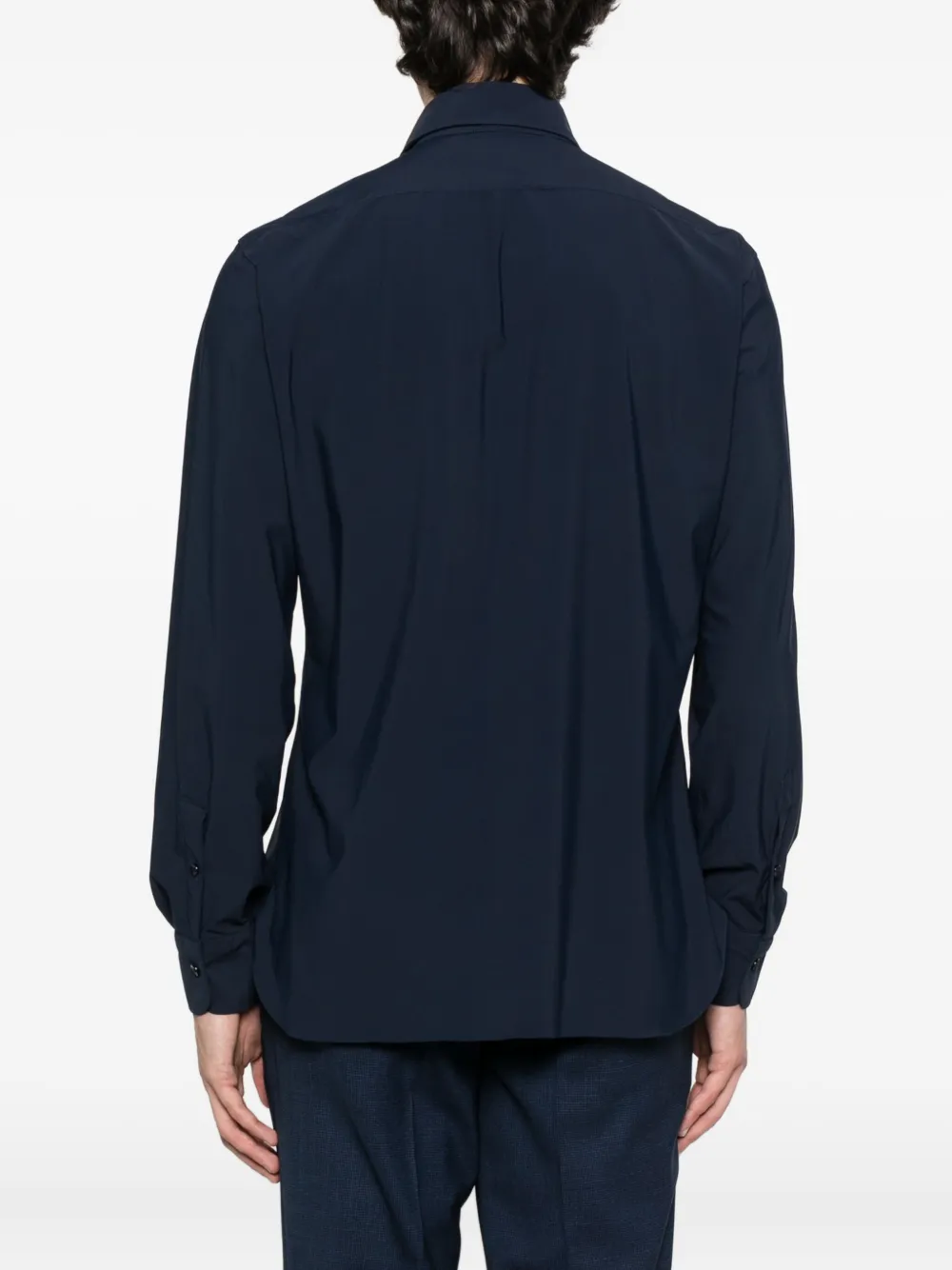 Barba Button-up overhemd Blauw