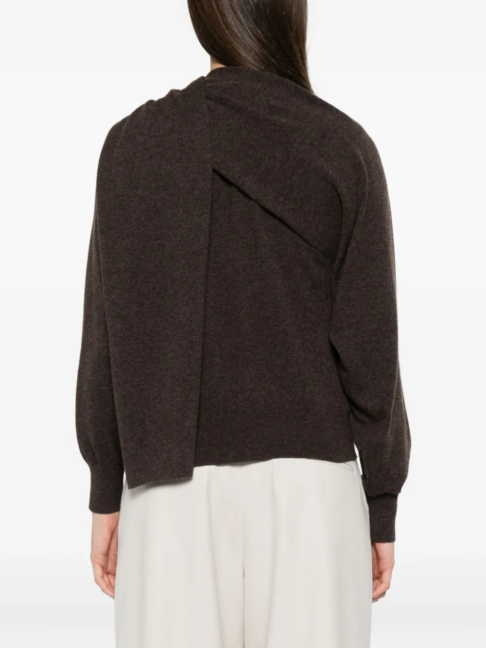 Ferragamo Asymmetrisch vest Bruin