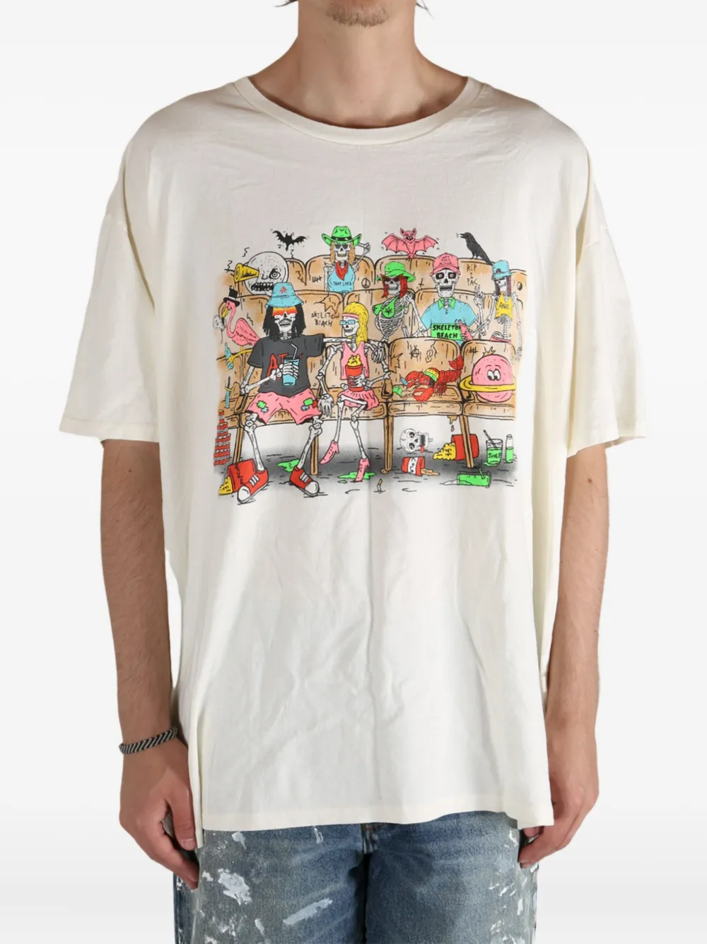 GALLERY DEPT. Skeleton Beach Theatre T-shirt Wit
