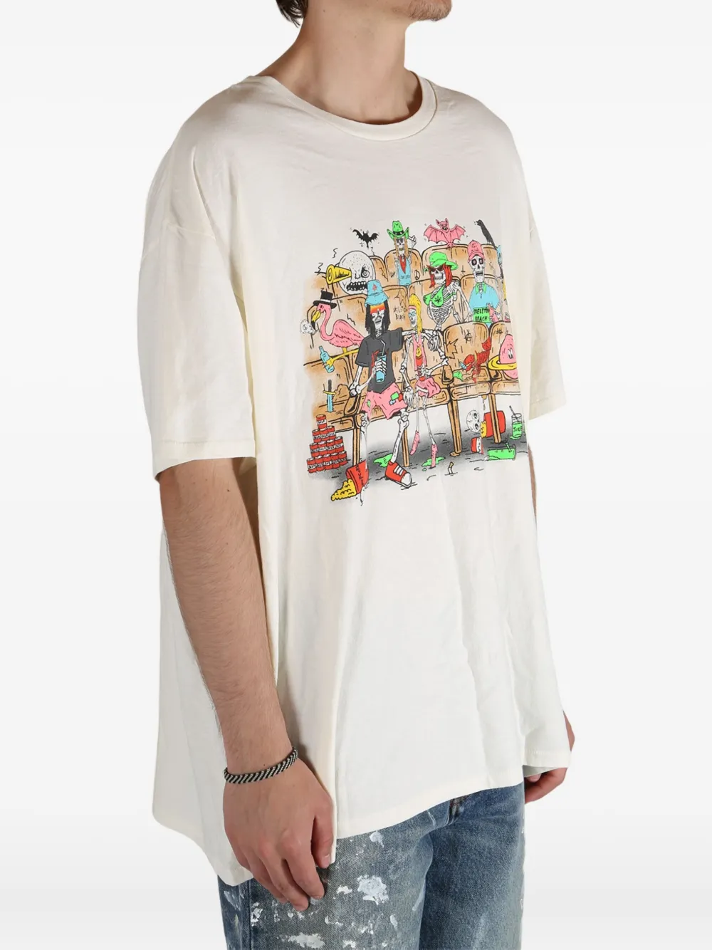 GALLERY DEPT. Skeleton Beach Theatre T-shirt Wit