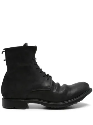 Layer Zero lace-up Leather Boots | Black | FARFETCH ZA
