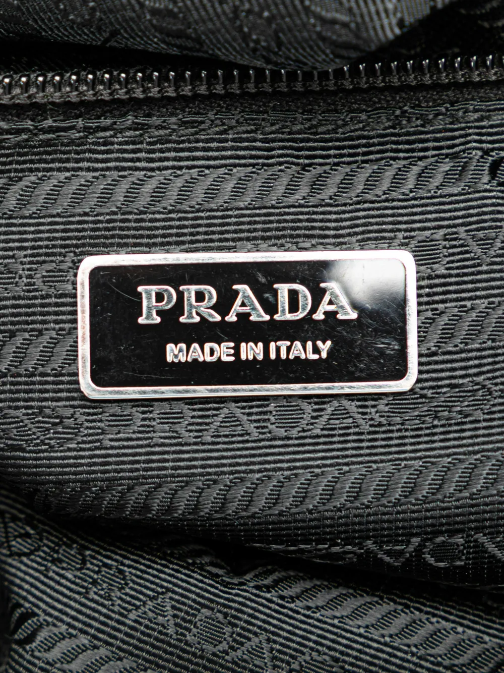 PLADAハンドバッグ Prada Black Tessuto & Leather Pochette – myGemma| Item #105777