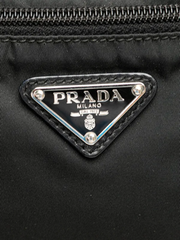 Prada Pre-Owned 2013-2025 Tessuto Zip Top Crossbody Bag