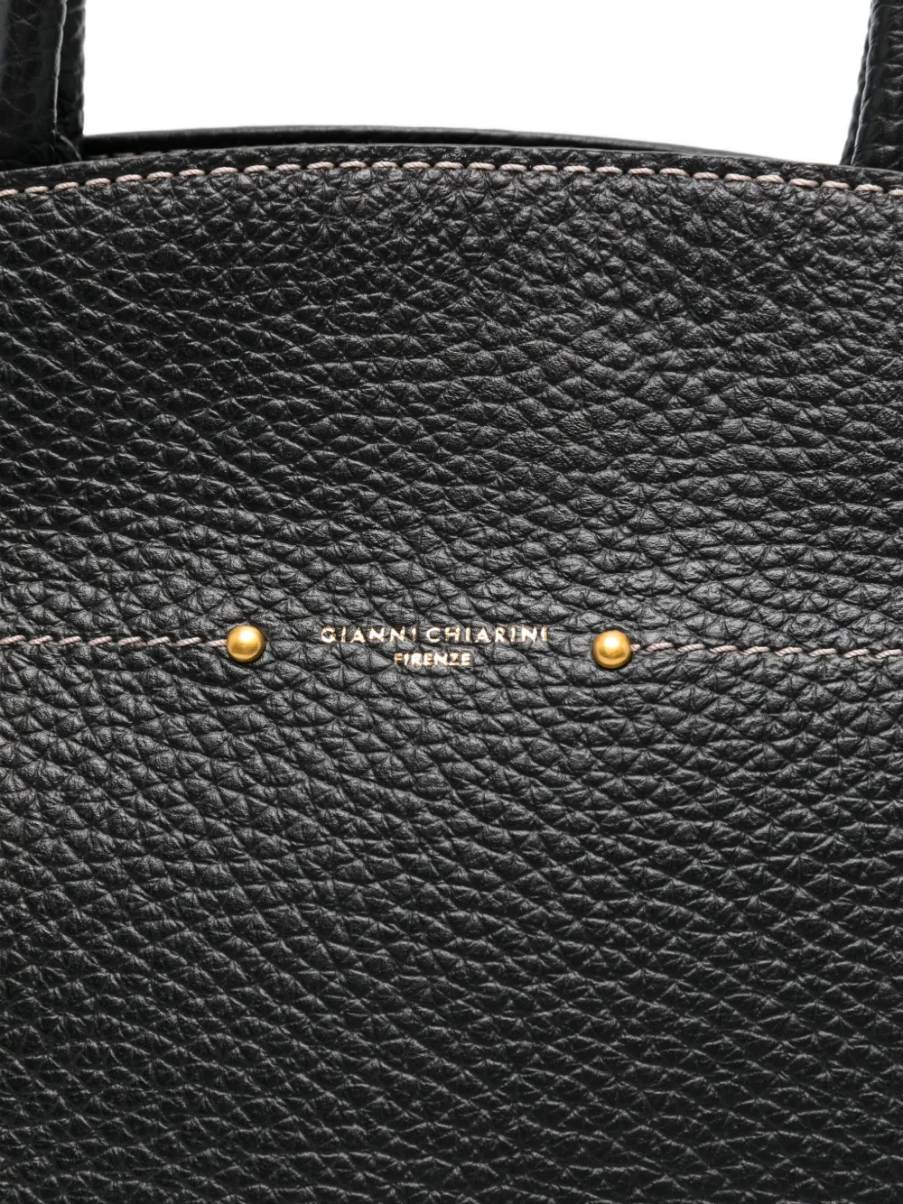 GIANNI CHIARINI Farah shopper van bewerkt leer met handgreep Zwart