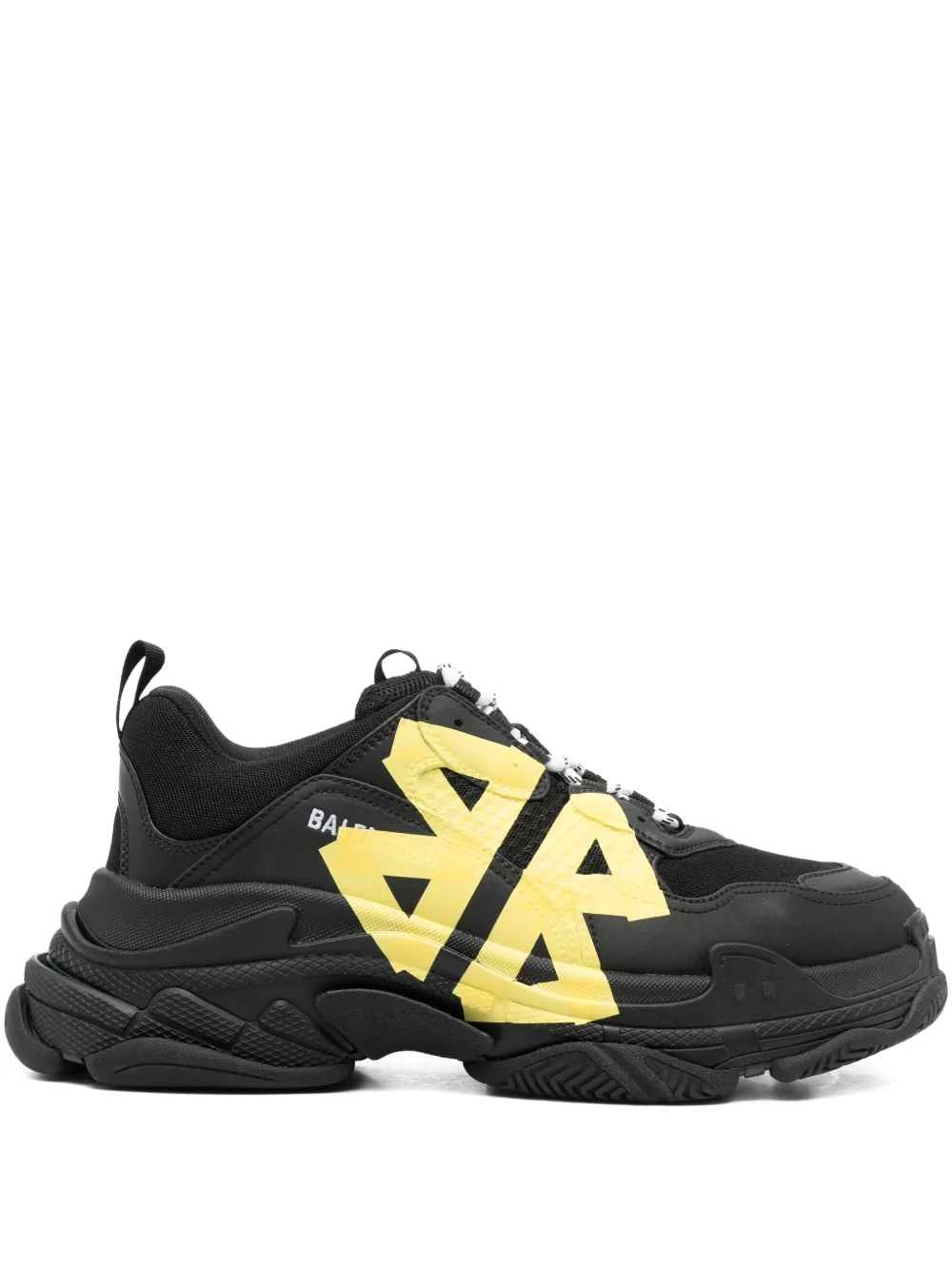 Balenciaga Triple S Tape Type logo-print trainers - Black