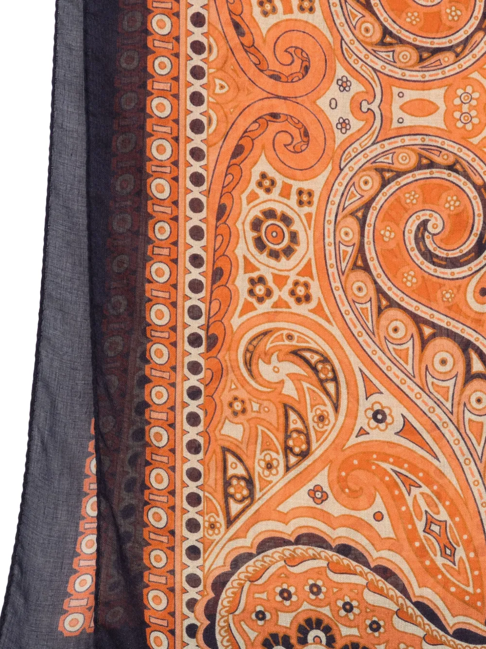 ETRO paisley-pattern scarf Oranje