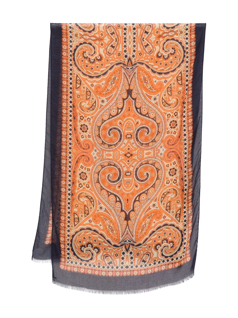 ETRO paisley-pattern scarf Oranje
