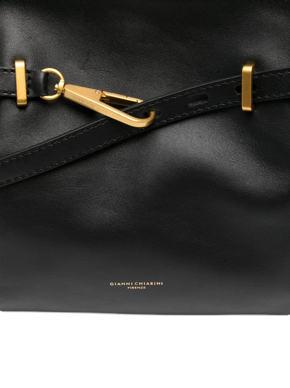 GIANNI CHIARINI Tilda leren shopper Zwart