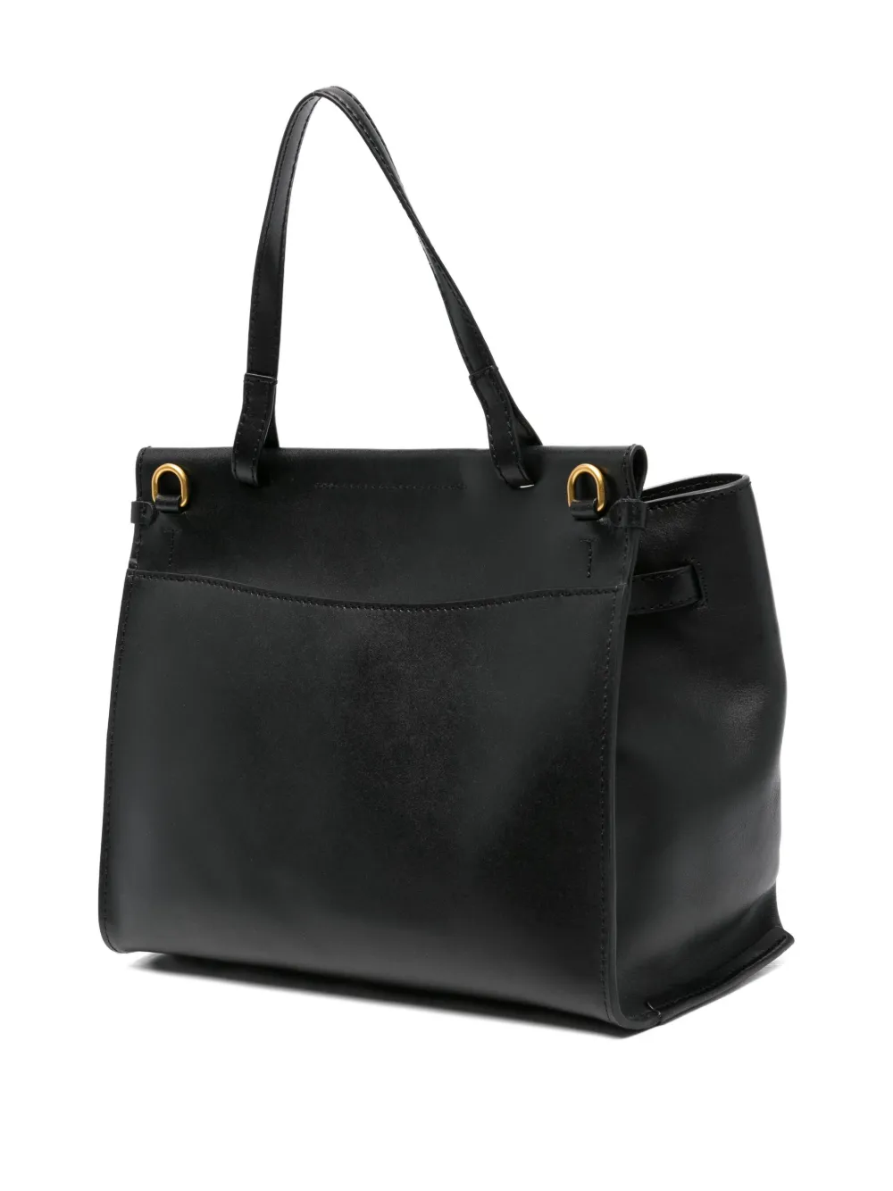 GIANNI CHIARINI Tilda leren shopper Zwart
