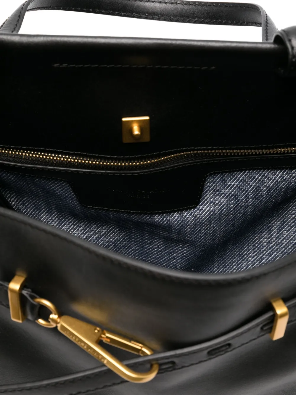 GIANNI CHIARINI Tilda leren shopper Zwart