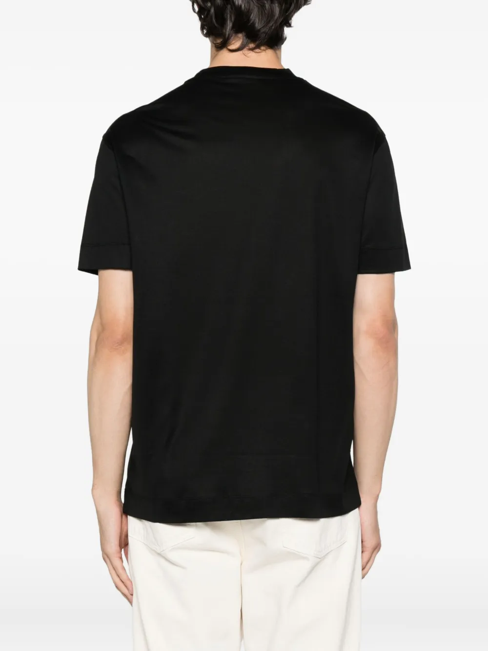 Emporio Armani T-shirt met logoprint Zwart
