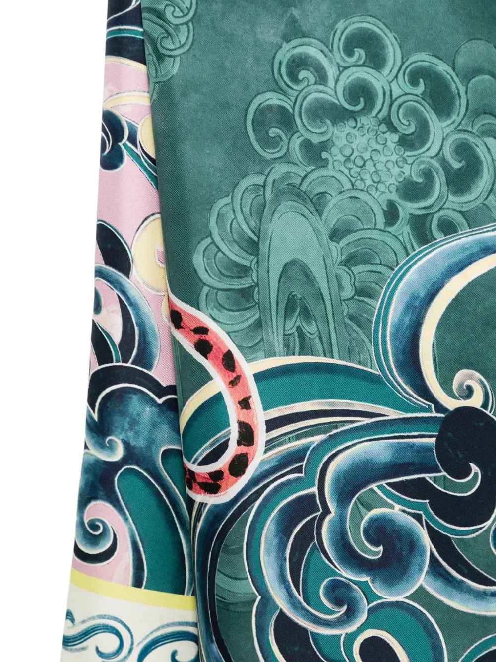 ALEMAIS Sjaal met bloemenprint - Beige