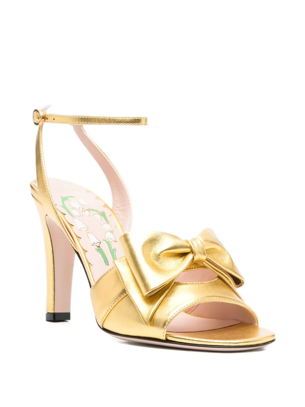 Valentino Garavani 100mm bow-embellished ankle-strap sandals | Heeled Sandals | Image 2