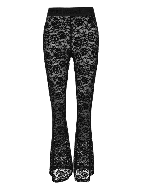 Versace Jeans Couture floral-lace trousers