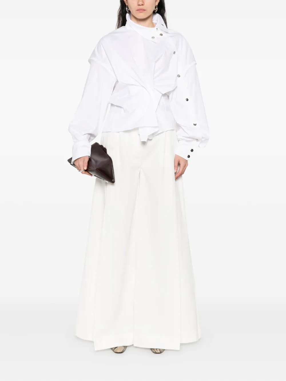 A.W.A.K.E. Mode twist-detail top | Blouses | Image 2