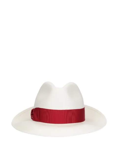 Borsalino Giulietta Panama ribbon-trim hat