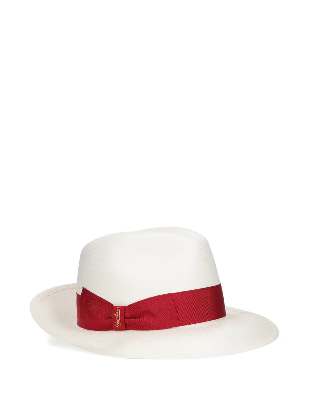 Borsalino Giulietta Panama hoed met lint Wit