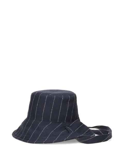 Borsalino Vitti striped-pattern hat