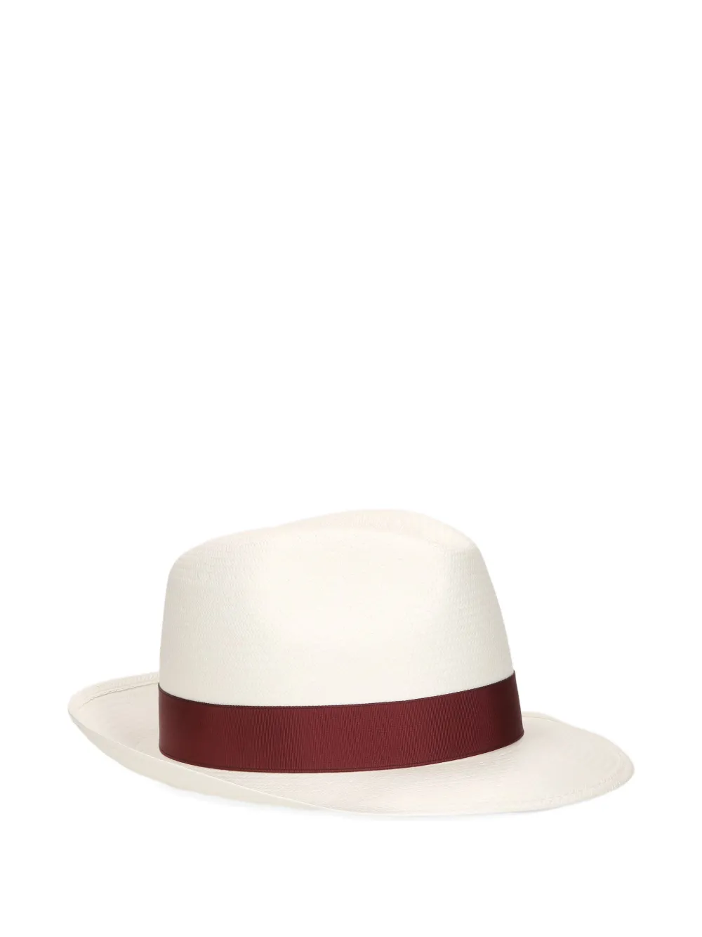 Borsalino Panama hoed met lint afwerking Beige