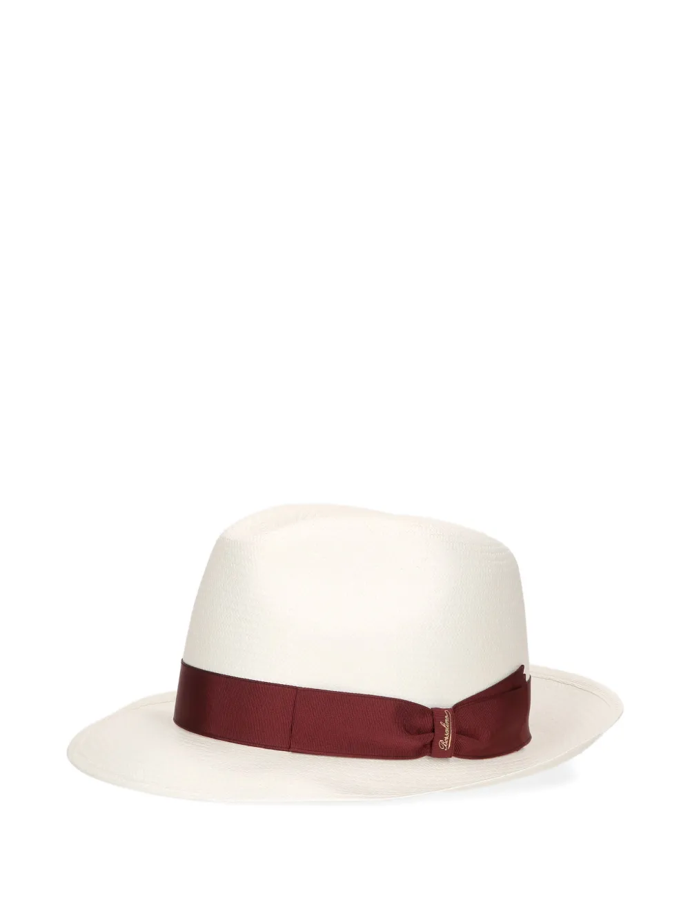 Borsalino Panama hoed met lint afwerking Beige