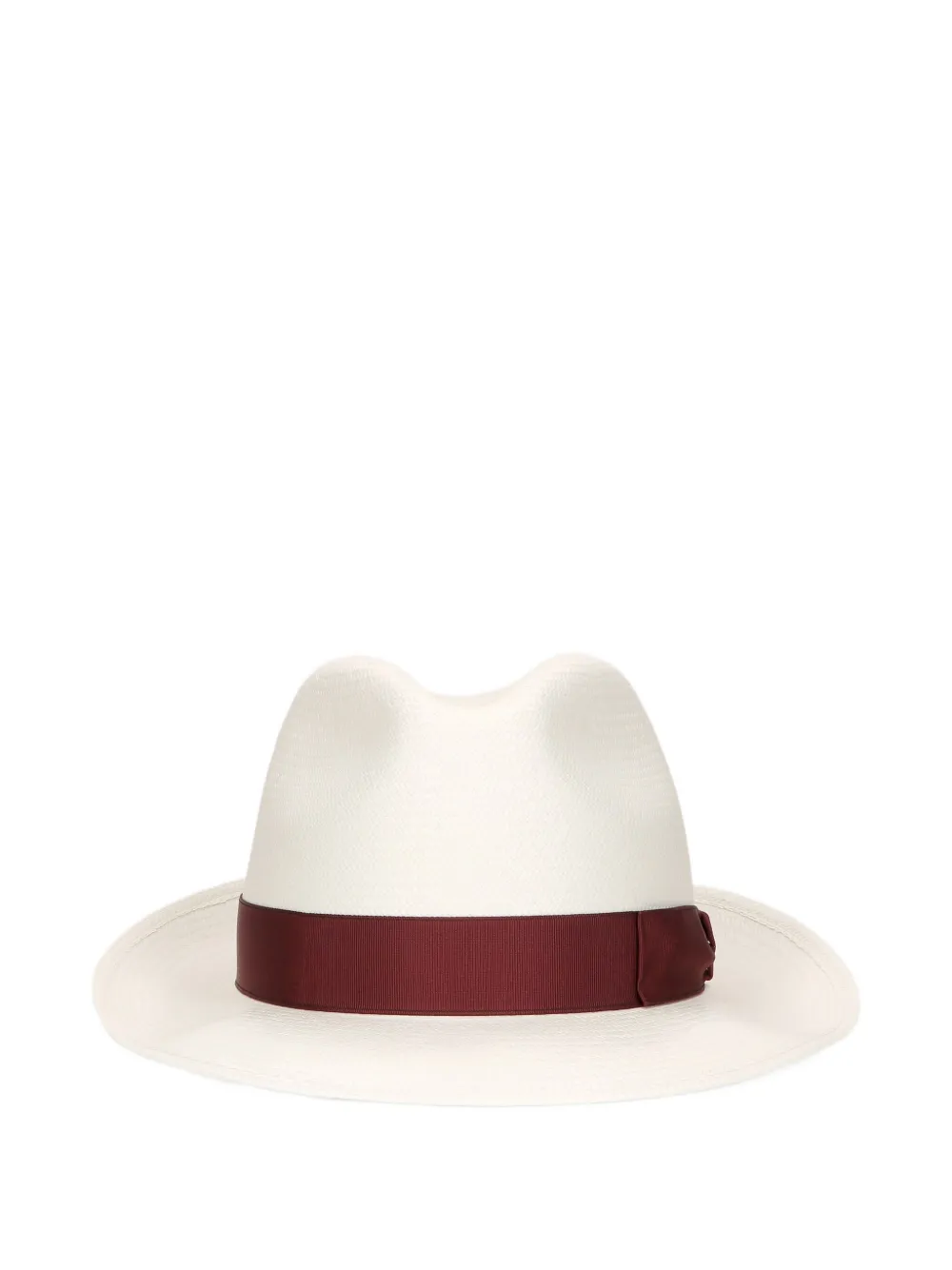Borsalino Panama hoed met lint afwerking Beige