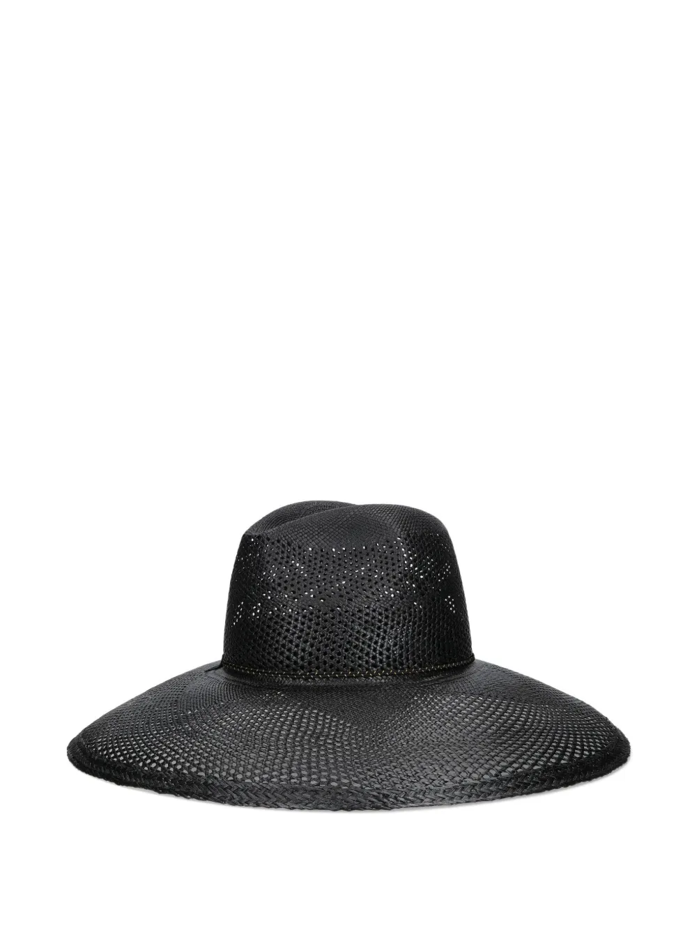 Borsalino Sophie Panama hoed met brede rand Zwart