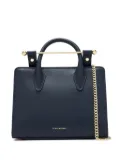 Strathberry bar-top chain tote bag - Blue