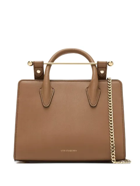 Strathberry top-handle chain-strap tote bag