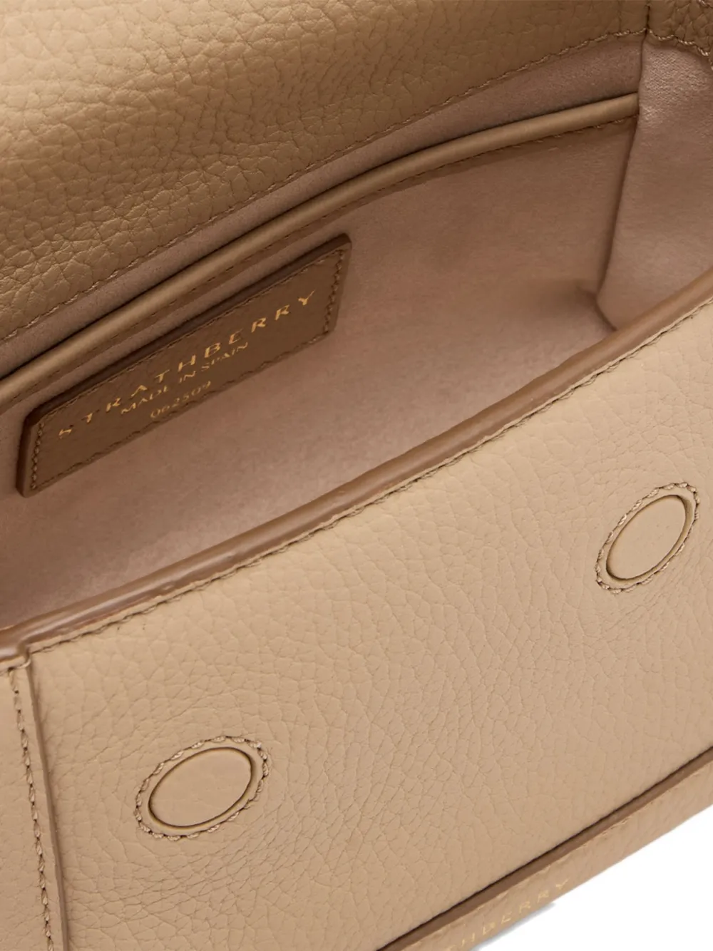 Strathberry Mini Mosaic Bar-top Handle Tote Bag In Neutral