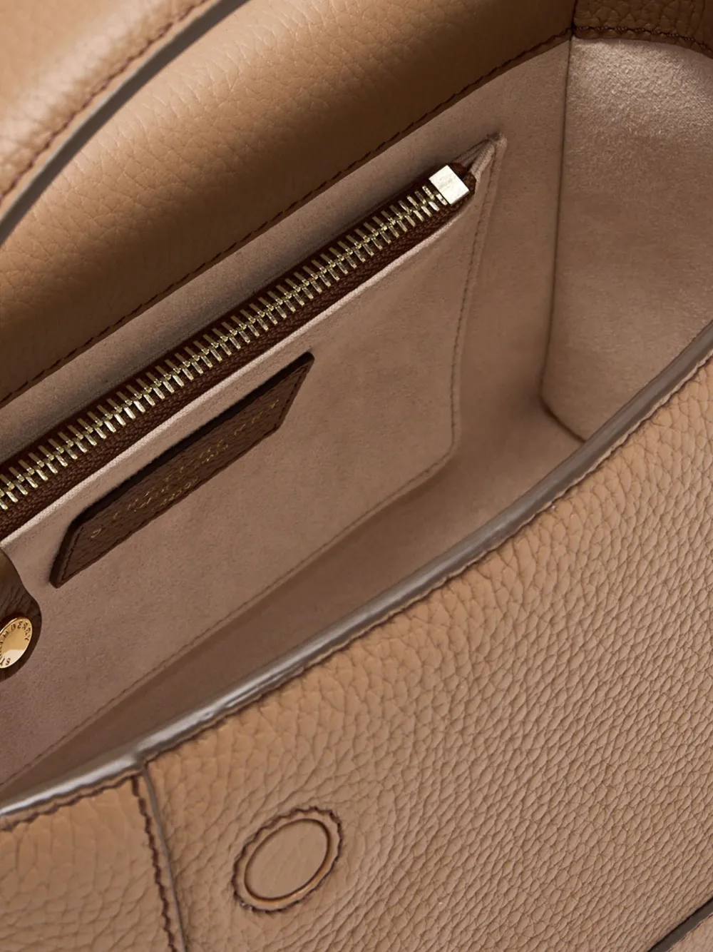 Strathberry Mosaic Top-handle Cross Body Bag In Brown