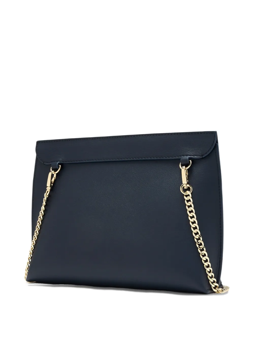 Strathberry Stylist Bar-chain Leather Clutch Bag In Blue