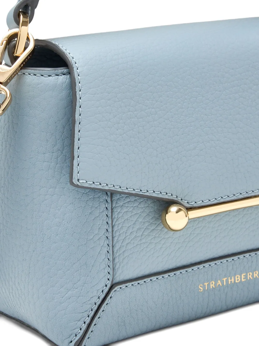 Strathberry Mosaic mini-shopper met handvat Blauw