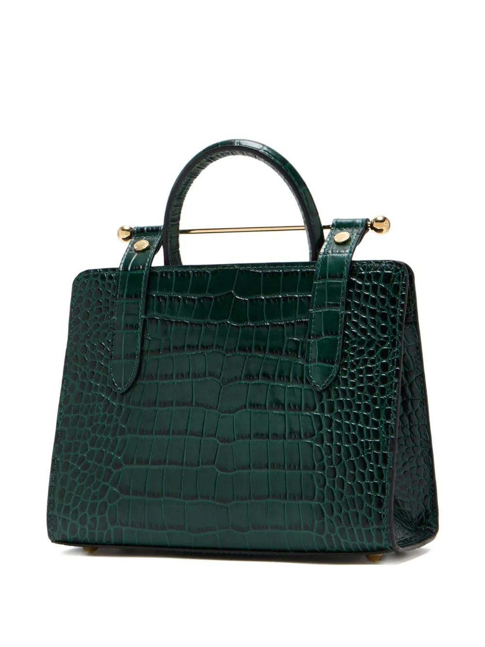 Strathberry small crocodile-embossed top-handle tote bag | Image 2