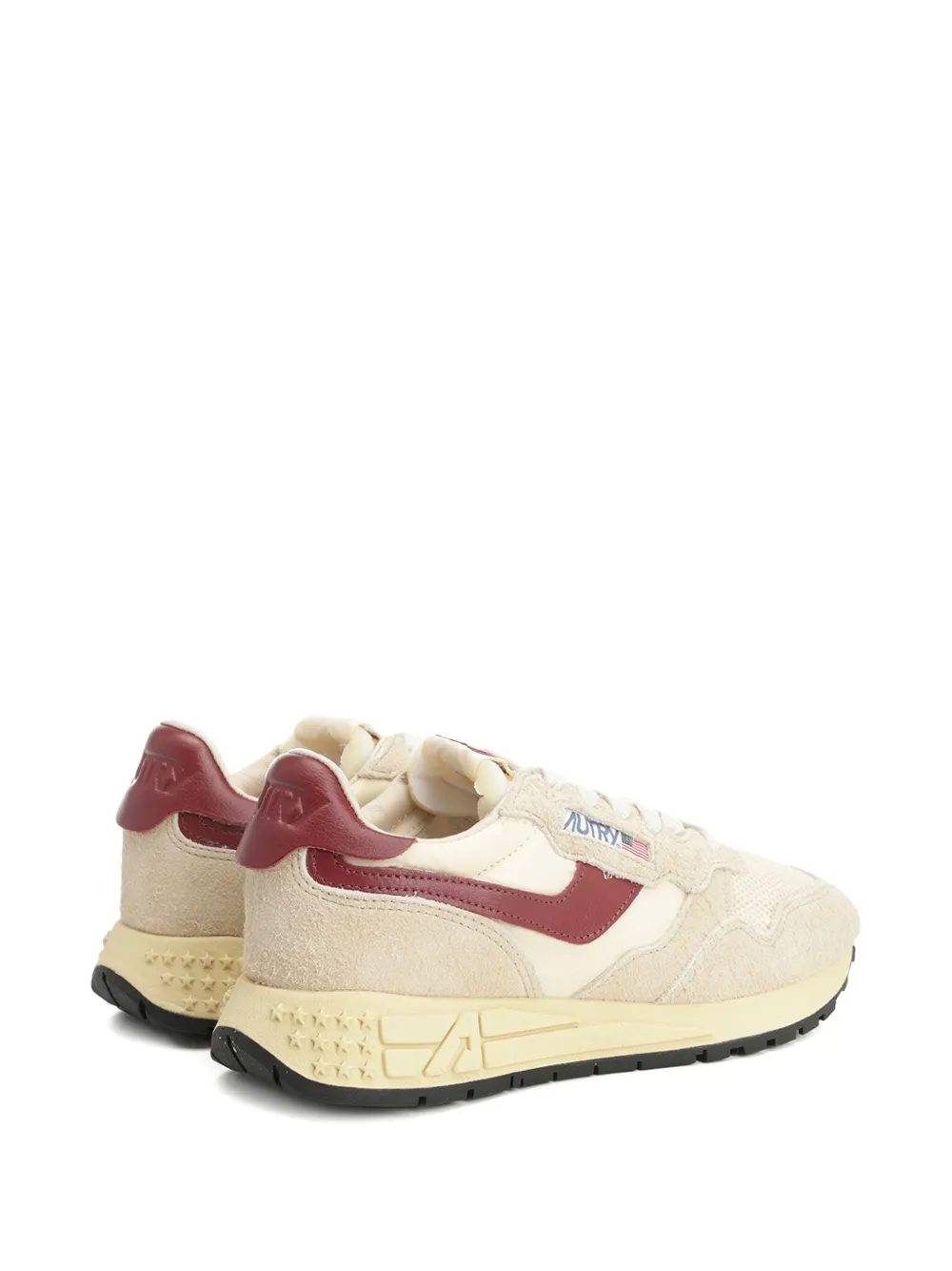 Autry Reelwind mesh-panel suede sneakers Neutrals