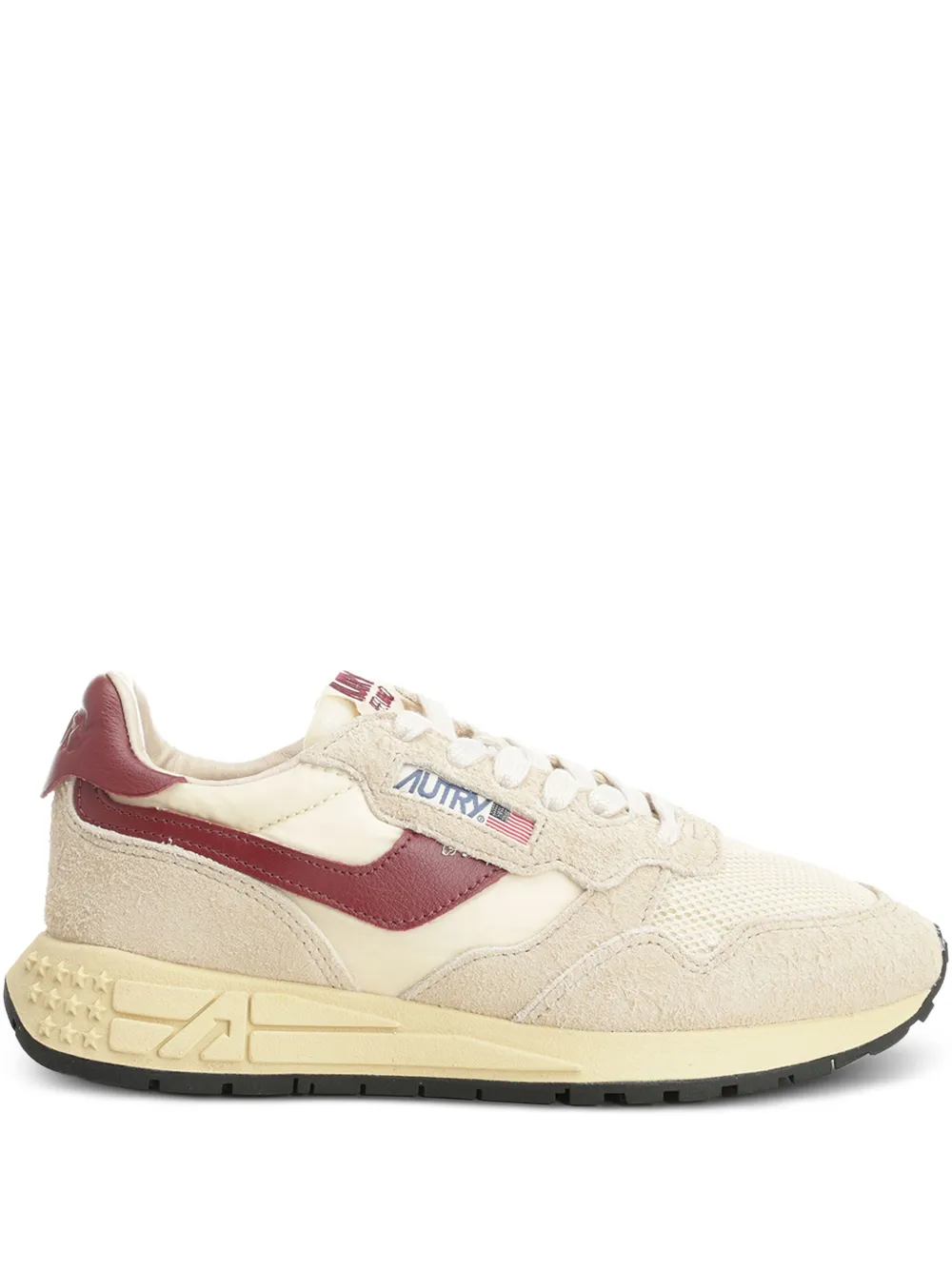 Autry Reelwind mesh-panel suede sneakers Neutrals