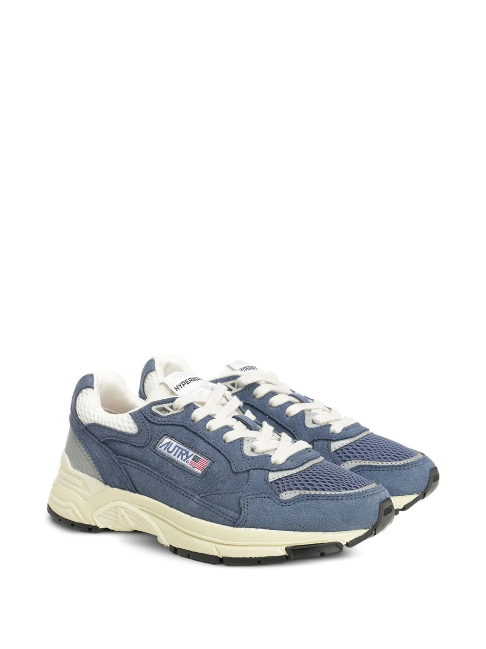 Autry Hyperway suede mesh sneakers Blue