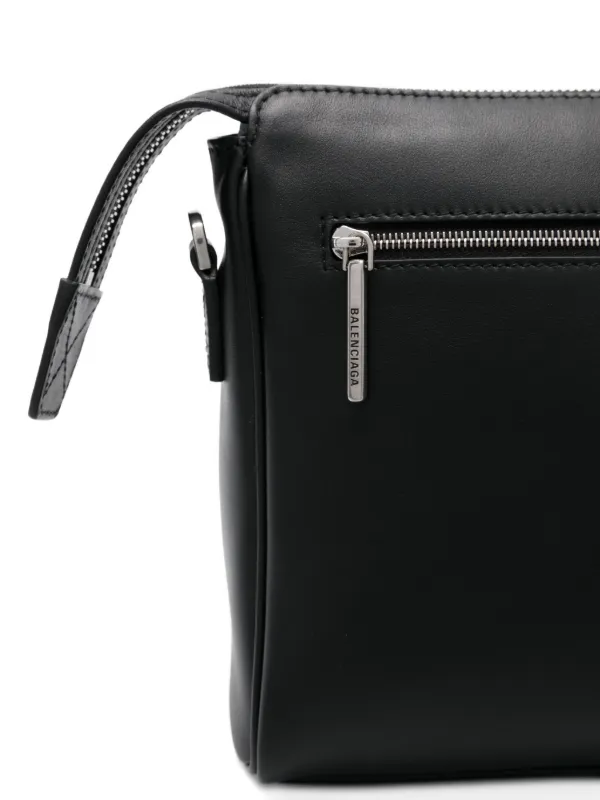 SALE!! Balenciaga BEL AIR ZIPPED MESSENGER◆8340322ABAW Men's Bel Air Zipped Messenger Bag Small in Black