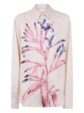 Pierre-Louis Mascia printed silk shirt - Neutrals
