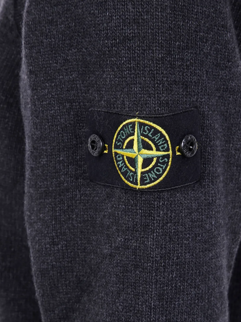 Stone Island Trui met logopatch Grijs