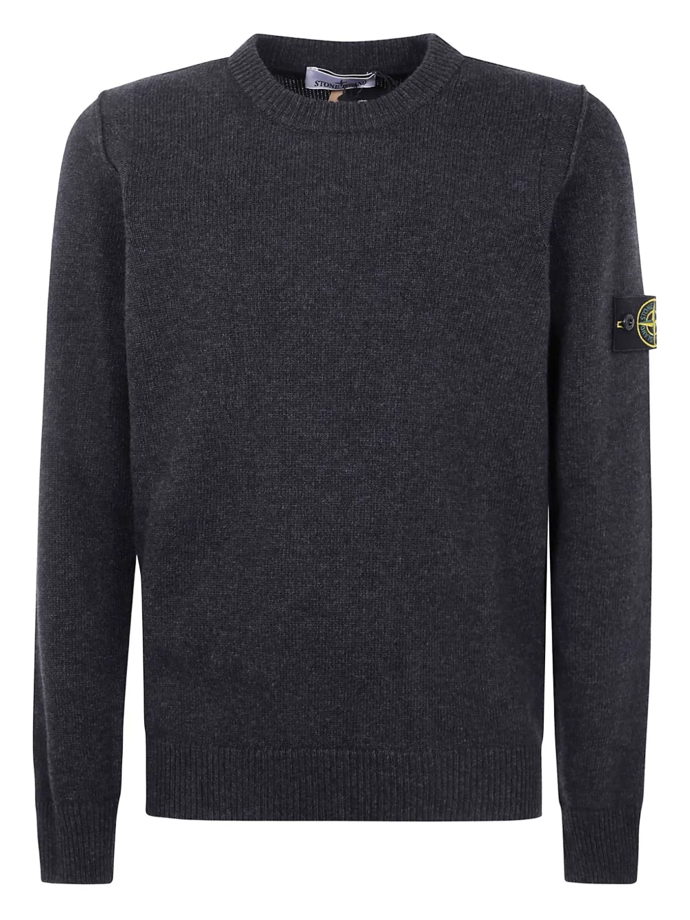 Stone Island logo-patch jumper | Grey | Image 1