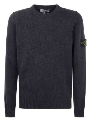 Stone Island ロゴ クルーネック スウェットシャツ | ブルー | FARFETCH JP