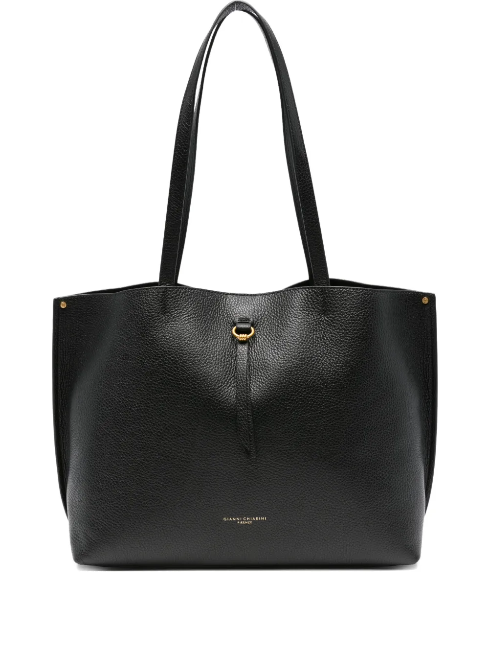 GIANNI CHIARINI Egle shopper van bewerkt leer Zwart