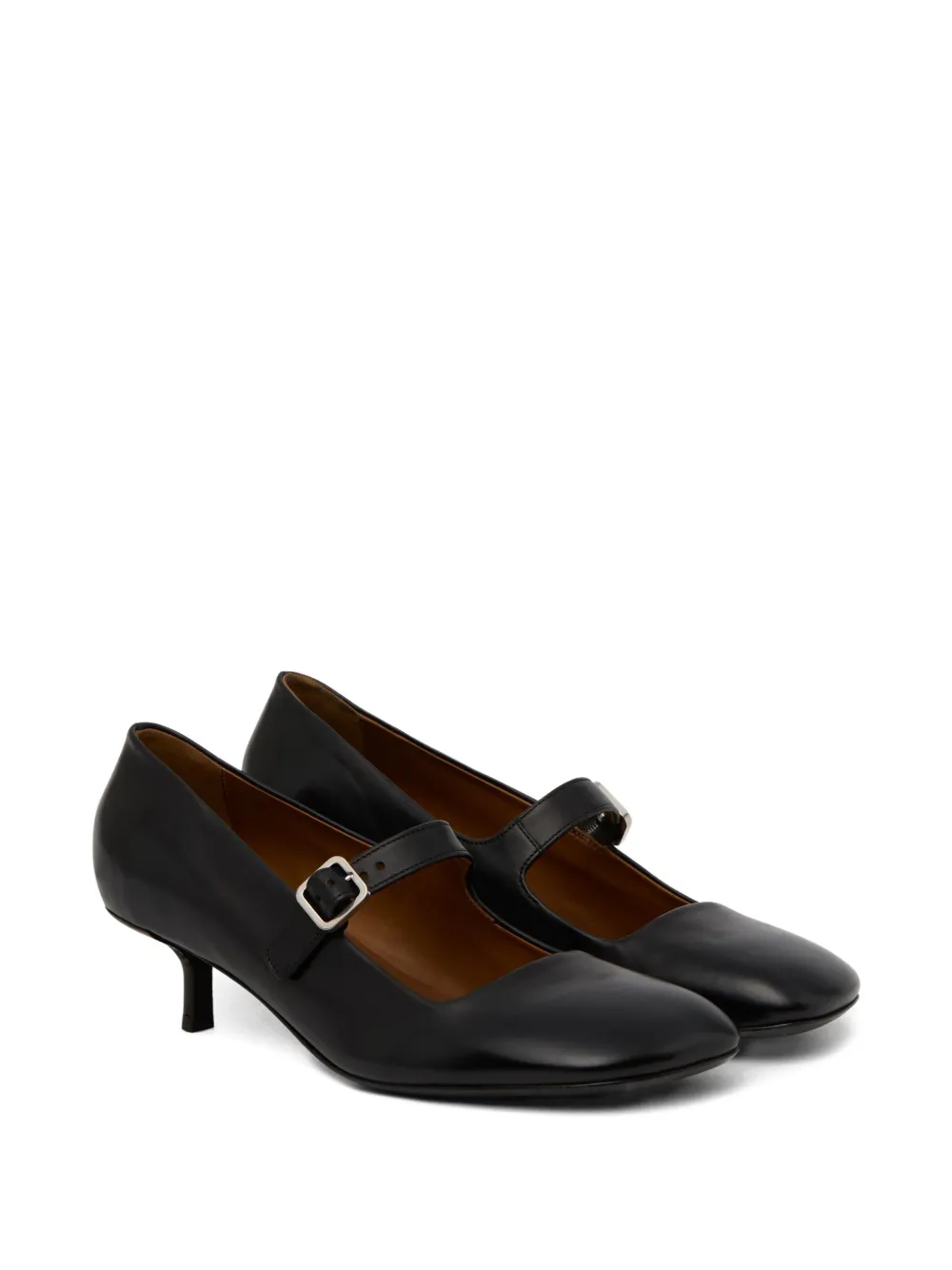 Marsèll buckle-strap square-toe shoes Zwart