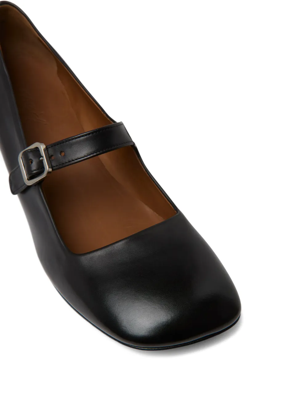 Marsèll buckle-strap square-toe shoes Zwart